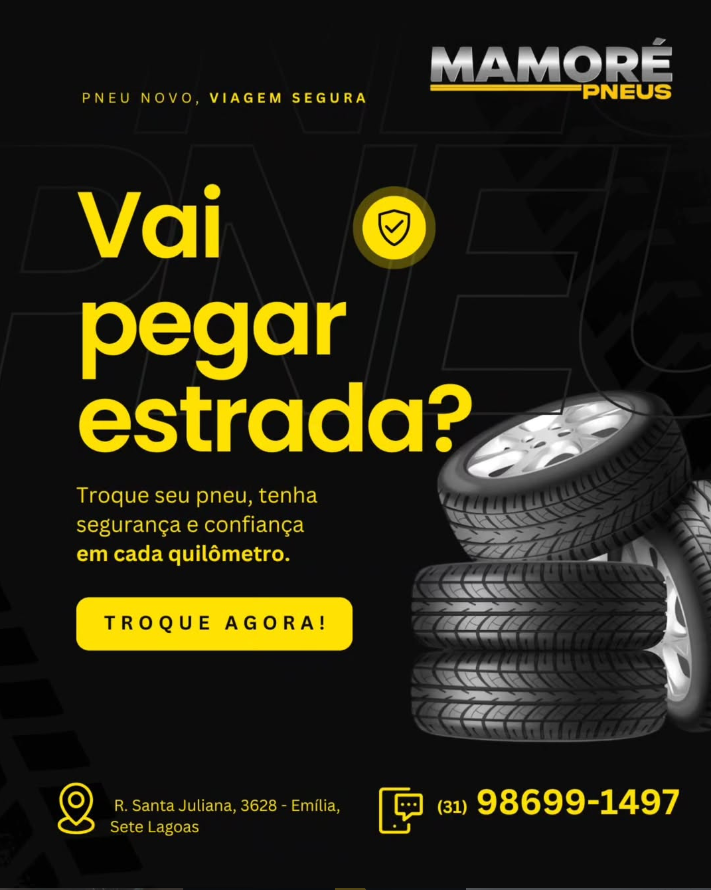 Post Mamoré Pneus: vai pegar estrada? Troque seu pneu